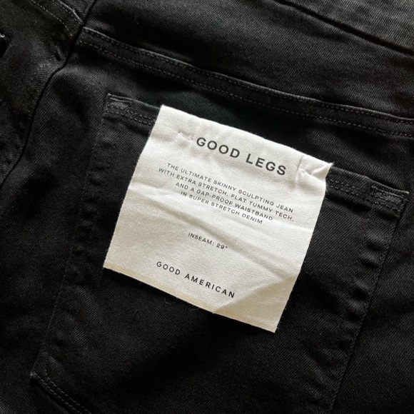 NWT Good American Always Fits Good Legs Skinny Jean in BLACK165 28-32 - Picture 9 of 13